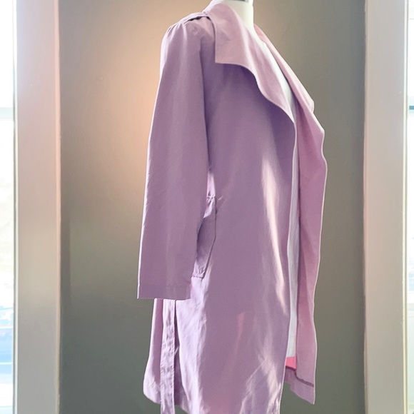 NWT VERO MODA Lightweight trench coat in pink Size M - Picture 3 of 13